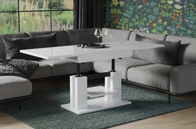 Ława rozkładana podnoszona ISO 110(170)x65 biały połysk ENDO