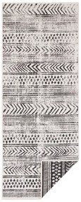 Czarno-kremowy chodnik odpowiedni na zewnątrz NORTHRUGS Biri, 80x250 cm