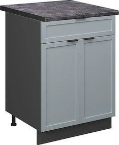 Szafka dolna do kuchni jasnoniebiesko-szary 60x60x82 fame-line