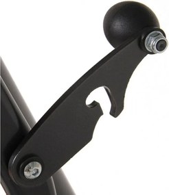 Huśtawka ogrodowa metalowa, 4-osobowa, rozkładana