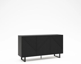 Czarna komoda 151x80x35 cm Peta – Marckeric