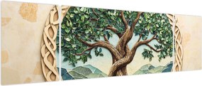Obraz – Splecione drzewo życia (170x50 cm)