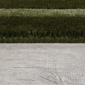 Ciemnozielony wełniany dywan tkany ręcznie 200x290 cm Gatsby – Flair Rugs