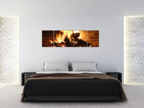 Obraz - Ogień (170x50 cm)