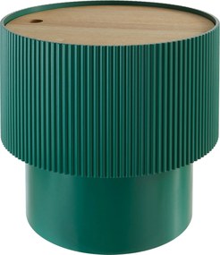 Stolik kawowy ze schowkiem ENOLA, okrągły, Ø 38,5 cm