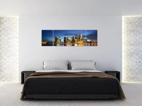 Obraz miasta nocą (170x50 cm)