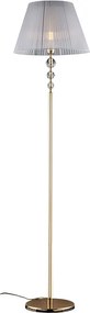 Lampa podłogowa Ruben w kolorze złotym i kryształowym, 1 lampa z abażurem dm.45 .180 Ø45 BL267-PH-OR