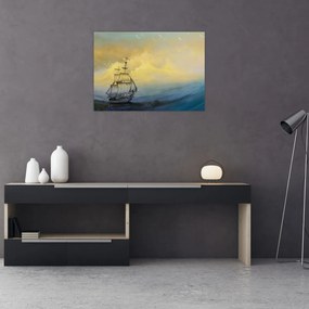 Obraz - Obraz statku ma morzu (70x50 cm)