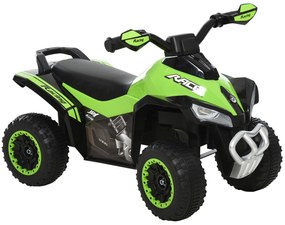 HOMCOM Jeździk dziecięcy pchacz samochód dziecięcy odpychanie się stopami światło muzyka zielony