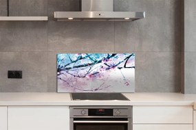 Szklany Panel Gałęzie Drzewa na tle Nieba