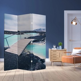 Parawan - Drewniany most (126x170 cm)