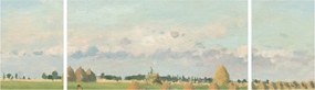Obraz - Camille Pissarro, Landscape, Ile de France, reprodukcje (170x50 cm)