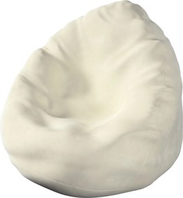 Worek do siedzenia kolor kremowy tkanina połyskliwa, welwetowa