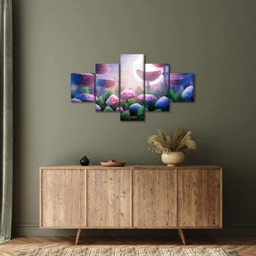 Obraz - Grzyby w pełni księżyca, grafika (125x70 cm)