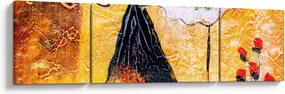Obraz - Tańczące baletnice, obraz olejny (170x50 cm)