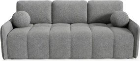 Sofa PURE Rozkładana Dwuosobowa Ciemnoszara Boucle Japandi