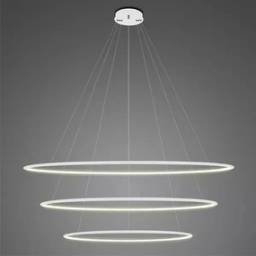 Potrójna lampa wisząca Ledowe Okręgi No.3 In 120 cm 3K biała