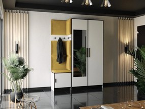 Garderoba ROJ 13 Biały + Żółty