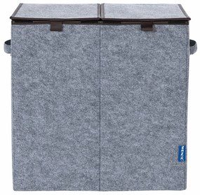 Kosz na pranie filcowy DUO, 2 komory, 82 L, WENKO