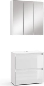 Zestaw mebli łazienkowych biały 60x30x62 majest