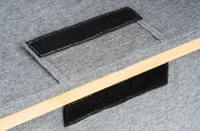 Pojemnik do przechowywania G21 30 x 15 x 15 cm, bambusowy z pokrywką, szary