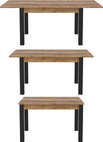 Stół rozkładany ALIVO Brązowy do Salonu Jadalni 130-175 x 85 x 77 cm, Prostokątny