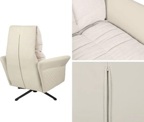 Obrotowy fotel wypoczynkowy z wysuwanym podnóżkiem Relax