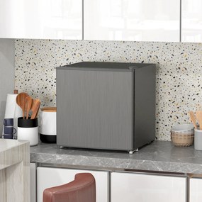 HOMCOM Mini-Zamrażarka 35 L Elektryczna, 161W, Wolnostojąca, Mini Zamrażalnik 47 x 44,2 x 48,8 cm, Szara
