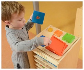 Piramidka drewniana edukacyjna liczenie kolory masterkidz