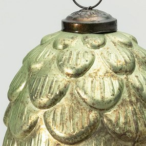 Bombka szklana Pine Green 8x8x15 cm