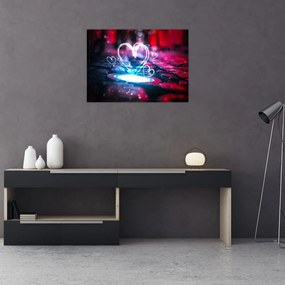 Obraz świetlistego serca (70x50 cm)