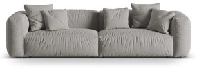 Jasnoszara sofa modułowa 320 cm Martina – Micadoni Home