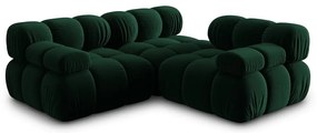 Zielona aksamitna sofa 282 cm Bellis – Micadoni Home