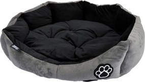 Szare zamszowe legowisko dla psów ø 50 cm Flakes – Love Story