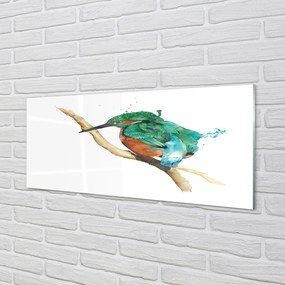 Panel Szklany Artystyczna Ilustracja Papugi