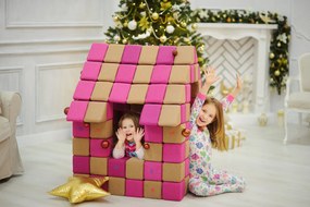 Duży zestaw klocków magnetycznych JollyHeap Joy - 150 elementów