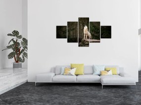 Obraz - Wycie wilka (125x70 cm)