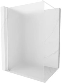 Mexen Kioto ścianka prysznicowa Walk-in 70 x 200 cm, szron 8 mm, biała - 800-070-101-20-30