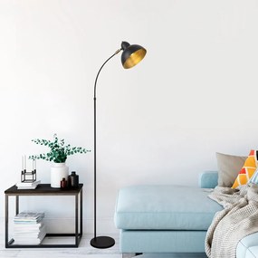 Lampa stojąca z metalowym kloszem (wysokość 162 cm) Varzan – Opviq lights