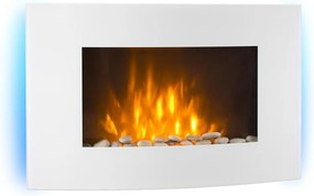 Klarstein Lausanne 2000W 88cm Kominek Elektryczny Naścienny Biały