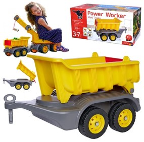 Big przyczepka do jeździków power worker maxi ruchoma platforma