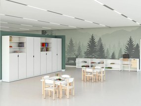 Szkolny regał Feria z półkami mały 4470460BEX biały