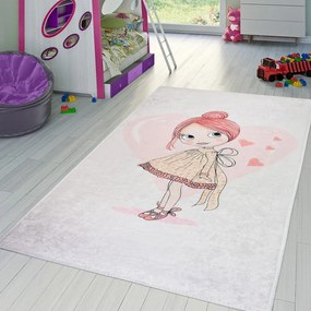 Jasnoróżowy dywan dziecięcy 80x150 cm Lovely Girl – Vitaus