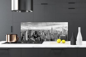 Szkło do Kuchni na Ścianę Rytm Miejskich Kamienic