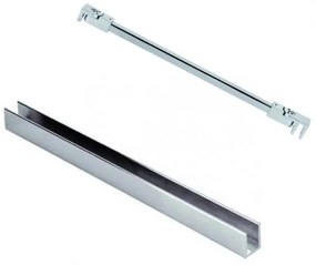 Ścianka prysznicowa WALK IN FIX przezroczysta półokrągła 8mm MOLIS CLEAR OVAL MASSI | rożne rozmiary : Kolor profili kabiny - złoty szczotkowany, Szerokość ścianki - 120 cm, Typ montażu - WALK in FIX (Do ściany)