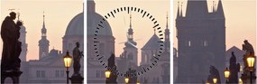 Obraz - Most Karola (z zegarem) (90x30 cm)