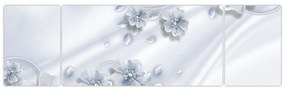 Obraz - kwiatowy wzór (170x50 cm)