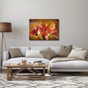 Obraz kwiatów lilii (70x50 cm)