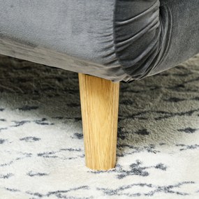 HOMCOM Fotel rozkładany 2w1 nowoczesny szary fotel i łóżko dla gości relaksacyjny | Aosom PL