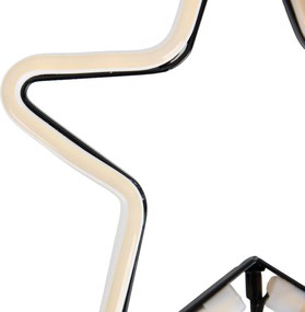 Świąteczny neonowy reflektor gruntowy Żółta Gwiazda z LED i Timerem IP44 - Fura